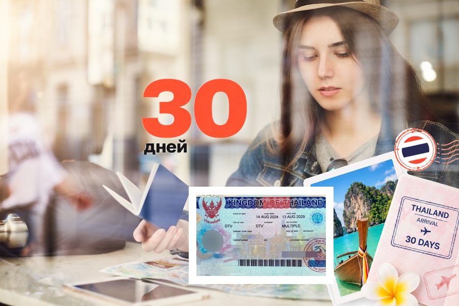 Tourist sitting in cafe reading a map holding passport
